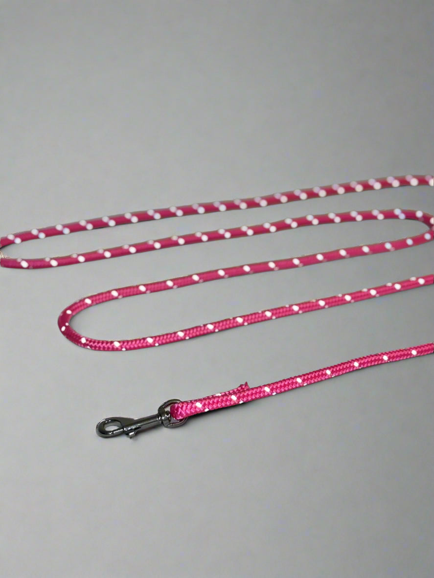 High Viz Dynamic Lead with Standard Clip and Optional Short Loop - Pink