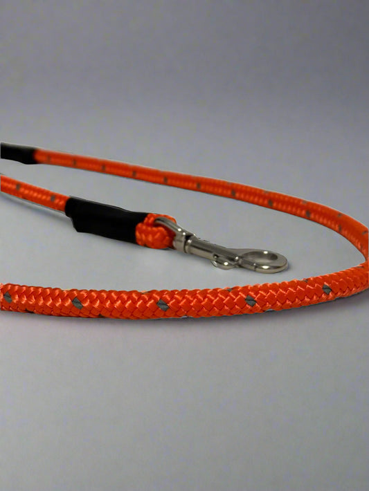 High Viz Dynamic Lead with Standard Clip and Optional Short Loop - Orange