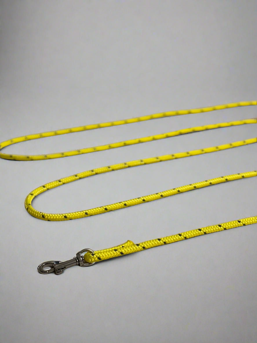 High Viz Dynamic Lead with Standard Clip and Optional Short Loop - Yellow