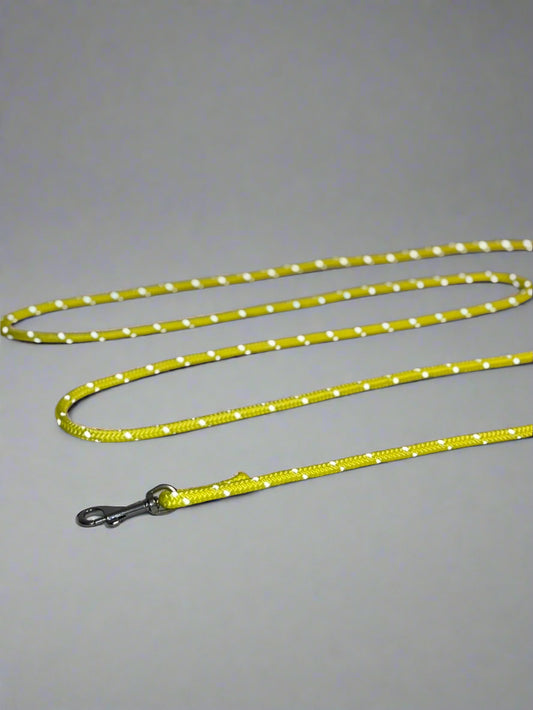 High Viz Dynamic Lead with Standard Clip and Optional Short Loop - Yellow